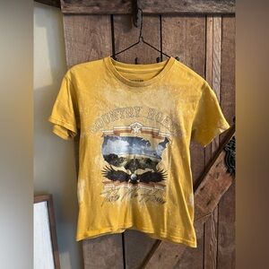 Kids Graphic Tee - Mustard Yellow